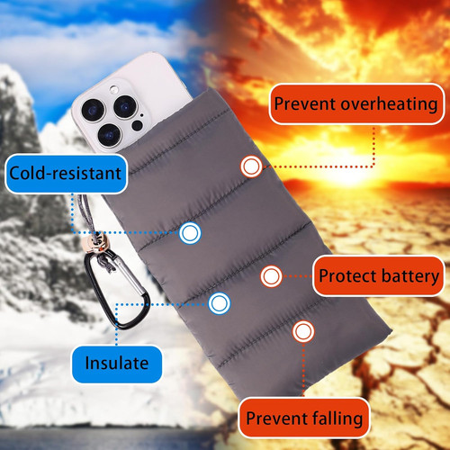 Thermal phone pouch down - phone,